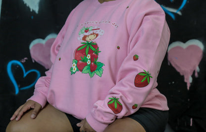 Berry pinkla crewneck